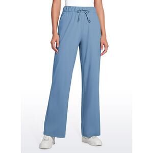 Crz Yoga Stretch Casual Pocket Pant Universal Blue NWT XL 14 Workout Travel